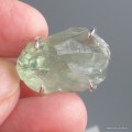Pendentif en pierre Prasiolite brute argent 925 serti griffes - Pendentifs pierres naturelles