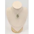 Pendentif en pierre Prasiolite brute argent 925 serti griffes - Pendentifs pierres naturelles