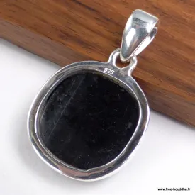 Pendentif Verre Dichroïque lumineux violet bleu - Pendentifs pierres naturelles