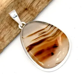 Grand Pendentif  Montana authentique unique - Bijoux en Agate