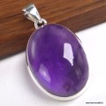 Pendentif Améthyste grade AAA - Argent 925 certifié