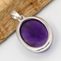 Pendentif Améthyste grade AAA - Argent 925 certifié