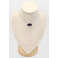 Pendentif Améthyste AAA et Pierre de lune cabochon - Pendentifs pierres naturelles