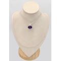 Pendentif Améthyste AAA & Péristérite · argent 925 · petit format