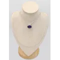 Petit Pendentif Améthyste et Péristérite cabochon - Pendentifs pierres naturelles