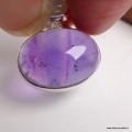 Pendentif Améthyste AAA & Péristérite · argent 925 · petit format