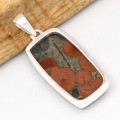 Pendentif Obsidienne Peanut (cacahuète) rectangulaire - Bijoux en Obsidienne Peanut