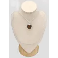 Pendentif Obsidienne Peanut (cacahuète) triangulaire - Bijoux en Obsidienne Peanut
