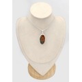 Pendentif Obsidienne Peanut (cacahuète) ovale - Bijoux en Obsidienne Peanut