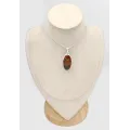Pendentif Obsidienne Peanut (cacahuète) ovale - Bijoux en Obsidienne Peanut