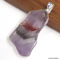 Grand Pendentif Cacoxenite Super seven tranche 5,4 cm - Bijoux en Cacochynite Super Seven