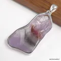 Grand Pendentif Cacoxenite Super seven tranche 5,4 cm - Bijoux en Cacochynite Super Seven
