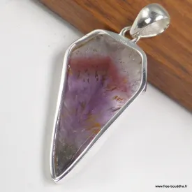 Pendentif Cacochynite Cacoxenite tranche en pointe - Bijoux en Cacochynite Super Seven