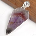 Pendentif Cacochynite Cacoxenite tranche en pointe - Bijoux en Cacochynite Super Seven