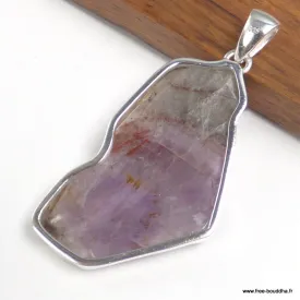 Pendentif Cacoxenite Super Seven tranche 5,9 cm - Bijoux en Cacochynite Super Seven