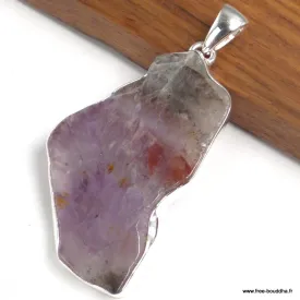 Pendentif Cacoxenite Super Seven tranche 5,9 cm - Bijoux en Cacochynite Super Seven