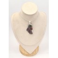 Pendentif Cacoxenite Cacochynite Super Seven tranche 5,9 cm argent 925