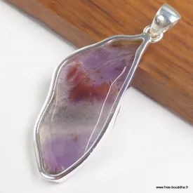Pendentif Cacochynite Super seven 6 cm forme libre - Bijoux en Cacochynite Super Seven
