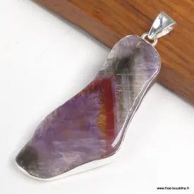 Grand Pendentif Cacochynite Super seven 5,9 cm forme libre - Bijoux en Cacochynite Super Seven