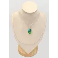 Pendentif Turquoise du Nevada ovale Peacock - Bijoux en Turquoise