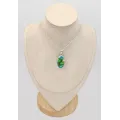 Pendentif argent Turquoise Peacock (composite) - Bijoux en Turquoise