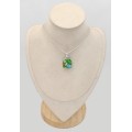 Pendentif en Turquoise d'Arizona argent 925 (composite) - Bijoux en Turquoise