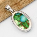 Pendentif artisanal en Turquoise d'Arizona - Bijoux en Turquoise