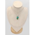 Pendentif artisanal en Turquoise d'Arizona - Bijoux en Turquoise