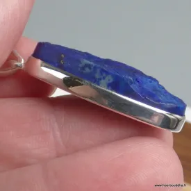 Long Pendentif Lapis lazuli brut oval - Bijoux en Lapis-lazuli