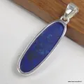 Long Pendentif Lapis lazuli brut oval - Bijoux en Lapis-lazuli