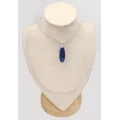 Long Pendentif Lapis lazuli brut oval - Bijoux en Lapis-lazuli