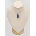 Pendentif pierre Lapis lazuli ovale monture argent - Bijoux en Lapis-lazuli