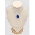 Pendentif Lapis lazuli authentique druze ovale - Bijoux en Lapis-lazuli