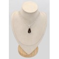Pendentif Agate de Feu Forme Libre en Argent 925