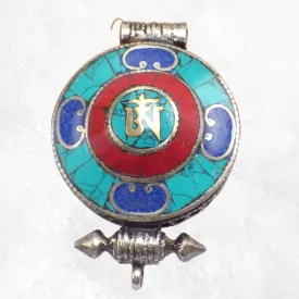 Pendentif ouvrant symbole bouddhiste Om - Pendentifs tibétains bouddhistes