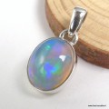 Pendentif Opale éthiopienne bleu mauve - Bijoux en Opale Ethiopienne