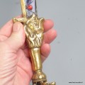 Epée de Manjushri courbe corail ou lapis lazuli - Objets rituels bouddhistes