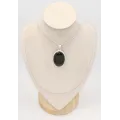 Pendentif obsidienne œil céleste marron nacré – Bijou argent - Bijoux en Obsidienne Oeil Céleste