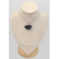 Pendentif Gabbro indigo Merlinite semi-ronde - Pendentifs pierres naturelles