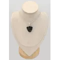 Pendentif Gabbro indigo Merlinite mystique semi-ovale - Pendentifs pierres naturelles