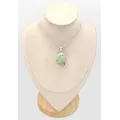 Pendentif Variscite Australienne forme libre argent 925 - Bijoux en Variscite