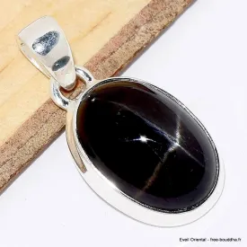 Pendentif Black Star Diopside ou Diopside étoilée - Bijoux en Black Star Diopside