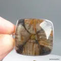 Grand Pendentif carré en Chiastolite Andalousite - Bijoux en Chiastolite
