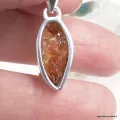 Pendentif Citrine brute forme libre argent 925 - Bijoux en Citrine