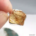 Petit Pendentif Citrine brute forme libre serti clos argent 925 - Bijoux en Citrine