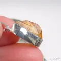 Pendentif serti clos Citrine brute - 3è chakra - Bijoux en Citrine