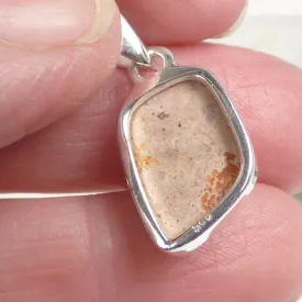 Pendentif Opale de feu Mexicaine forme libre - Bijoux en Opale de Feu