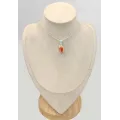 Pendentif Opale de feu Mexicaine forme libre - Bijoux en Opale de Feu