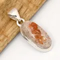 Opale de Feu Mexicaine Naturelle - Pendentif Argent 925