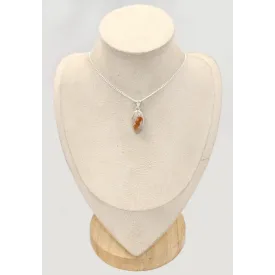 Opale de Feu Mexicaine Naturelle - Pendentif Argent 925
